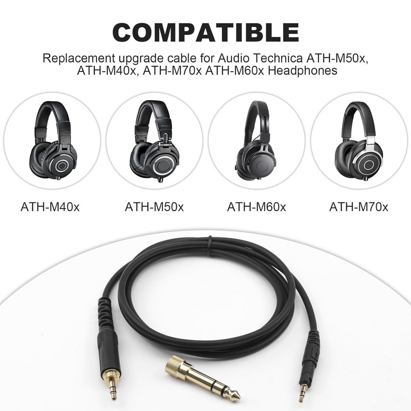 Cable de audio en espiral de r - Audio Technica Headphone Ath-M50X reseña y precio