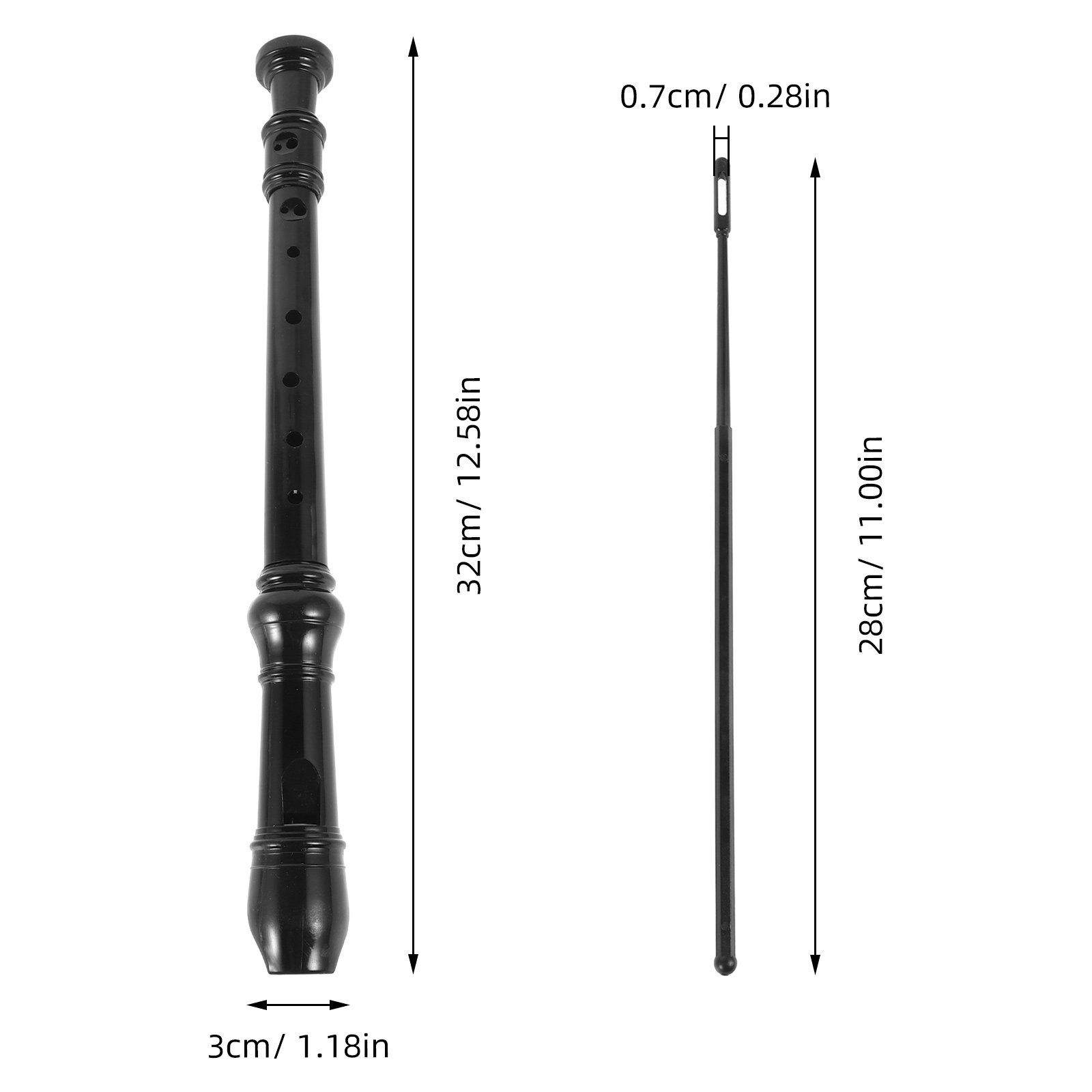 Flauta de registro soprano en  - Soprano Recorder Plastic reseña y precio