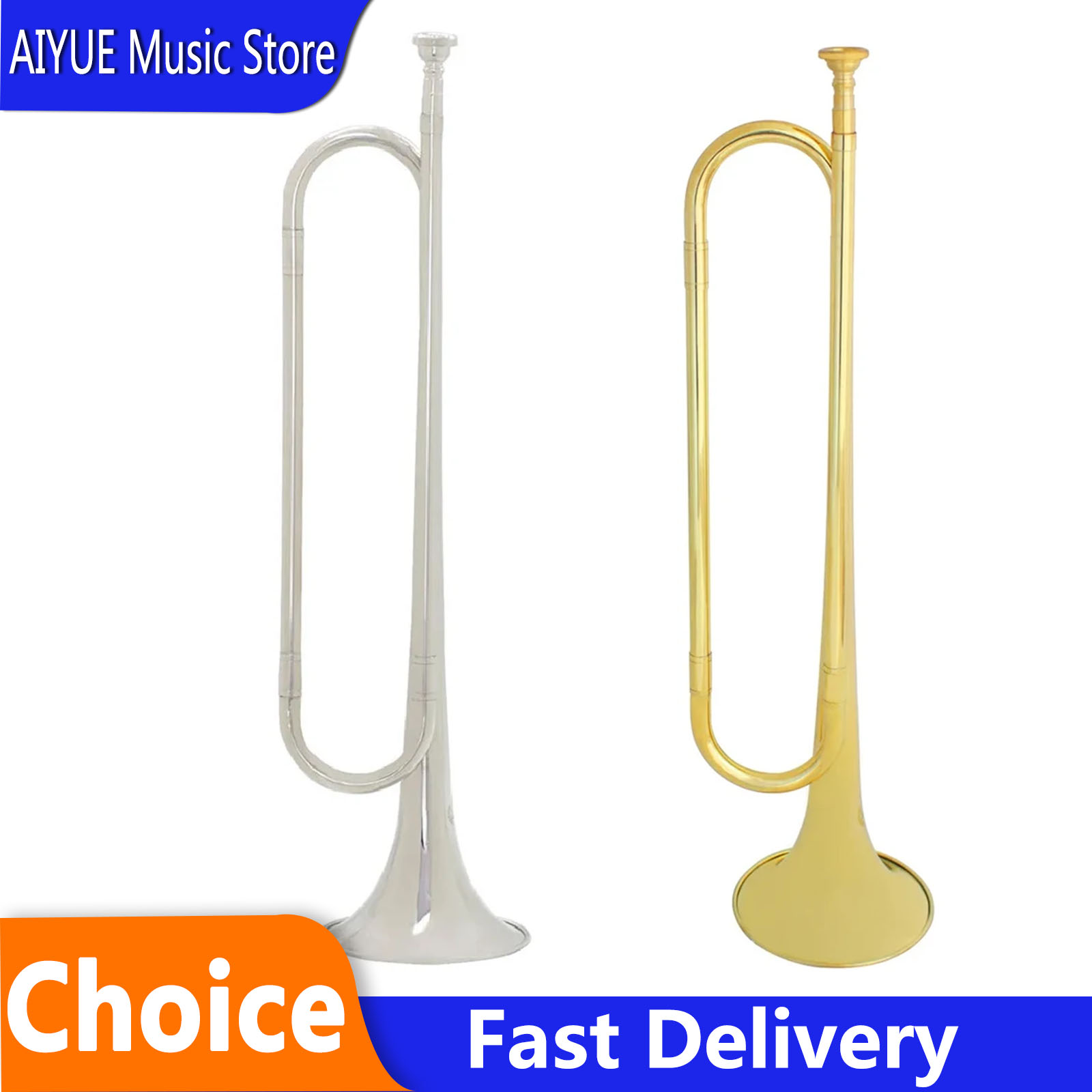 Trompeta de corneta retro SLAD - Musical Instrument Bugle reseña y precio