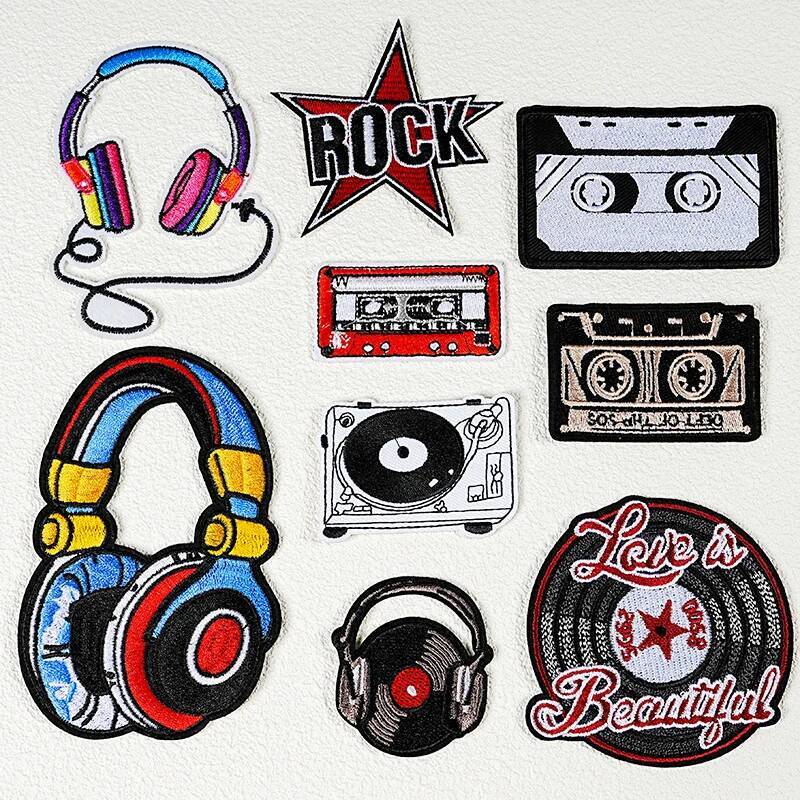 Parches bordados para planchar - Picture Of Musical Instrument reseña y precio